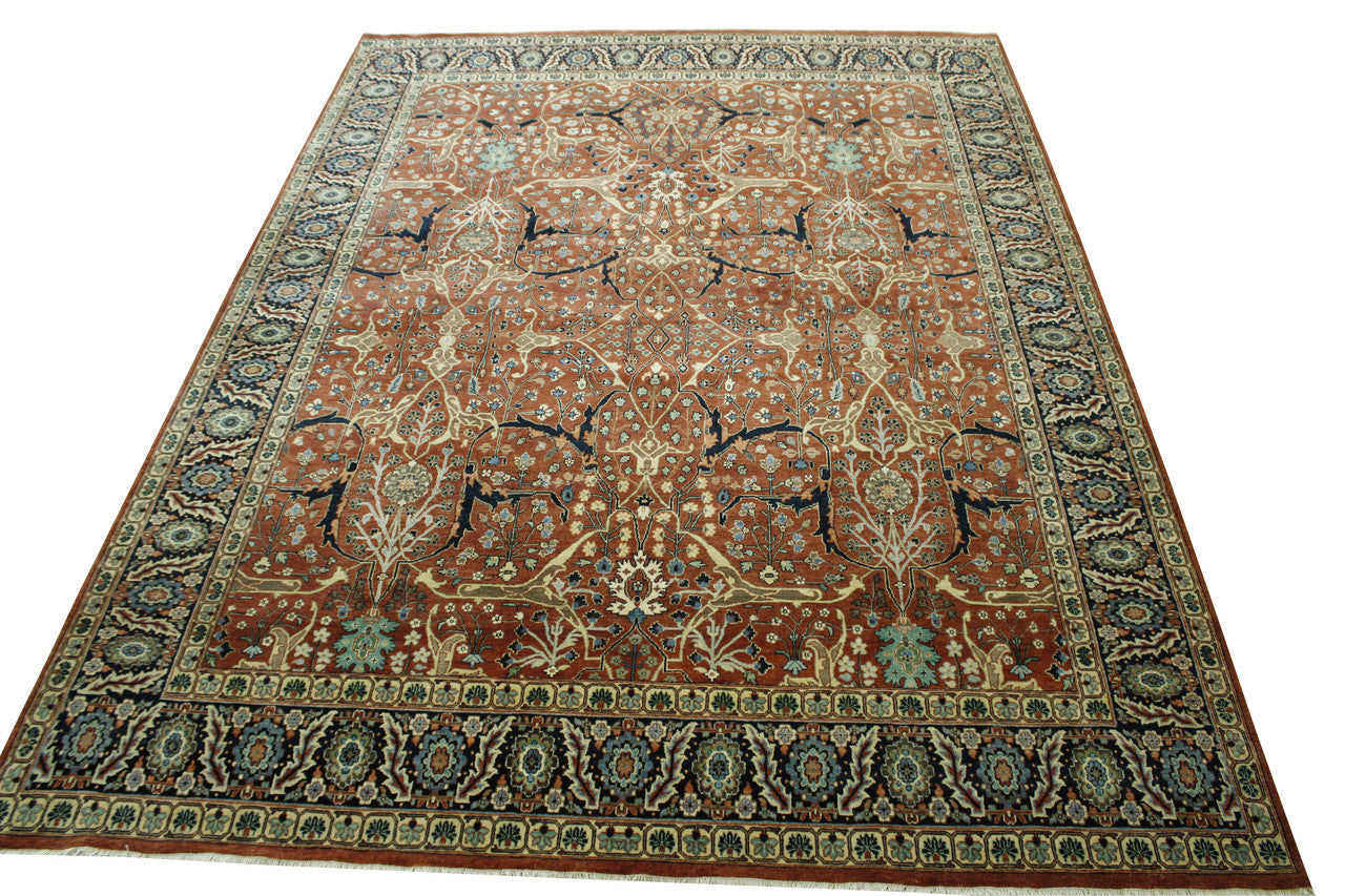 Traditional Fine Haji Jalili Wool Hand knotted Rug 9x12 - w20202