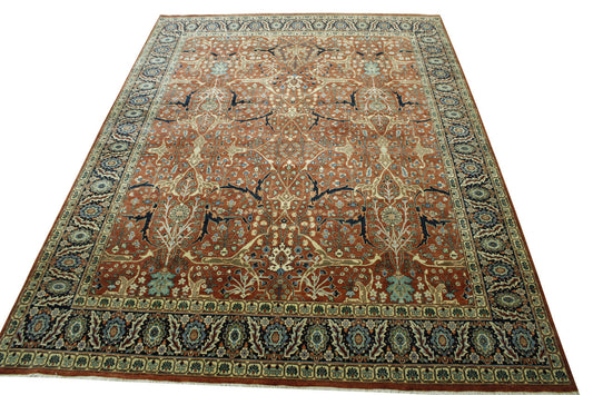 Traditional Fine Haji Jalili Wool Hand knotted Rug 9x12 - w20202