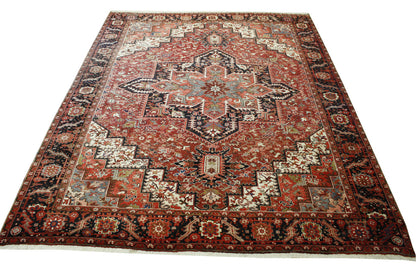 Tribal Antique Sherapi Wool Hand knotted Rug 9x12 - con-holmes