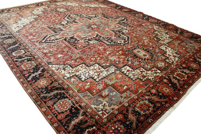 Tribal Antique Sherapi Wool Hand knotted Rug 9x12 - con-holmes