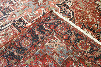 Tribal Antique Sherapi Wool Hand knotted Rug 9x12 - con-holmes