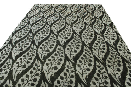Modern Ikat Design Wool/silk Hand knotted Rug 9x12 - w2004