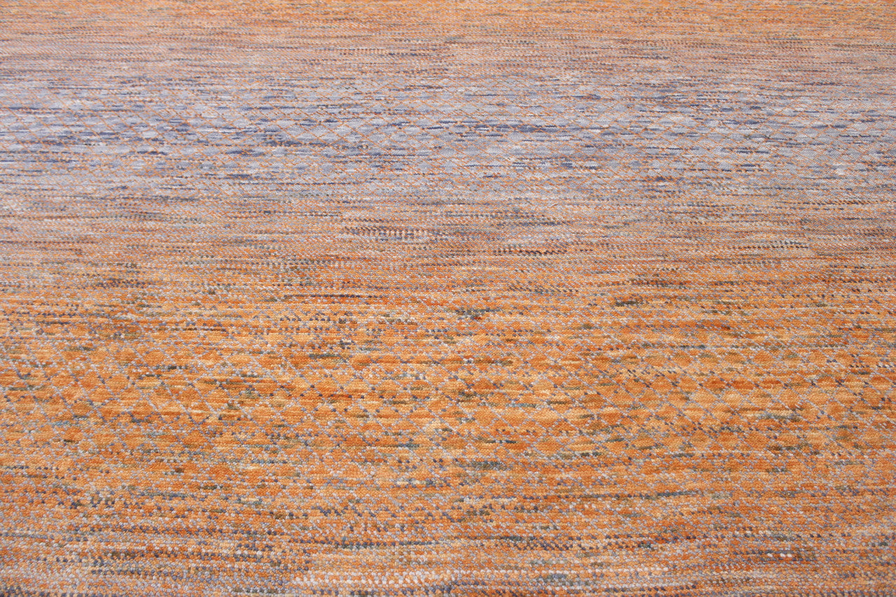 Modern Grass Design Wool Hand knotted Rug 9x12 - w20174