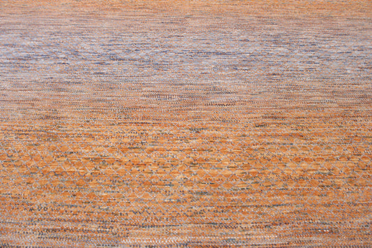 Modern Grass Design Wool Hand knotted Rug 9x12 - w20174