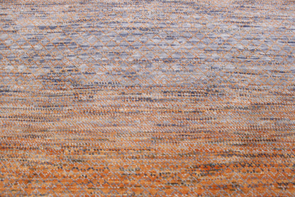 Modern Grass Design Wool Hand knotted Rug 9x12 - w20174