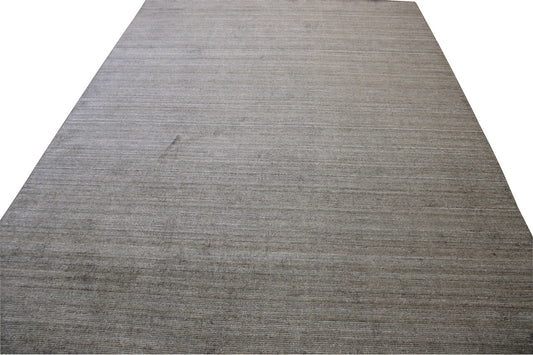 Modern Plain Abrash Design Wool Hand knotted Rug 9x12 - w2120