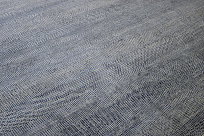 Modern Grass Design Wool Hand knotted Rug 9x12 - w2157