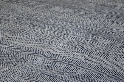 Modern Grass Design Wool Hand knotted Rug 9x12 - w2157