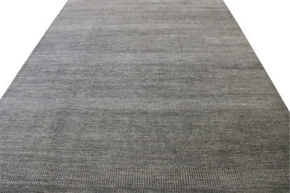 Modern Grass Design Wool Hand knotted Rug 9x12 - w2163