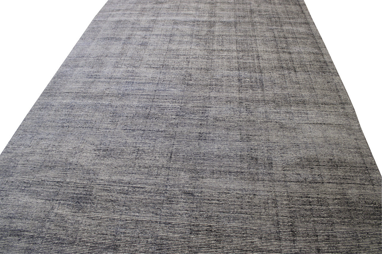 Modern Plain Abrash Design Wool Hand knotted Rug 9x12 - w2119