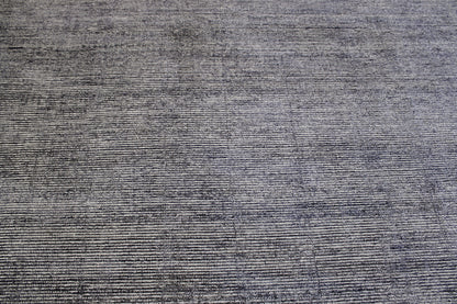 Modern Plain Abrash Design Wool Hand knotted Rug 9x12 - w2119