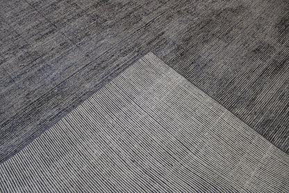Modern Plain Abrash Design Wool Hand knotted Rug 9x12 - w2119