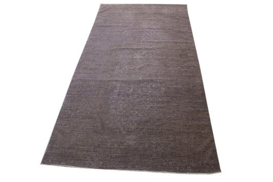 Oushak Whitewash Bamyan Wool Hand Knotted Rug 6.0x12.2 -g-10