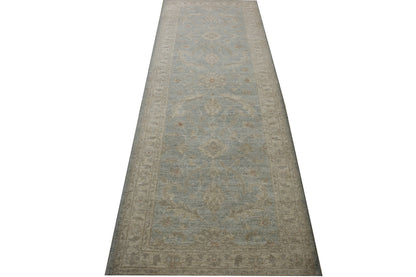 Oushak Whitewash Chobie Wool Hand Knotted 2.7x7.10 -w2103