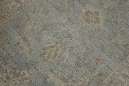 Oushak Whitewash Chobie Wool Hand Knotted 2.7x7.10 -w2103