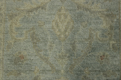 Oushak Whitewash Chobie Wool Hand Knotted 2.7x7.10 -w2103