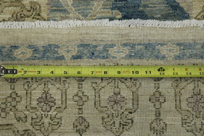 Oushak Whitewash Chobie Wool Hand Knotted 2.6x7.11 -w2104