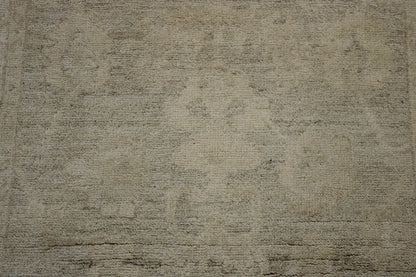 Oushak Whitewash Chobie Wool Hand Knotted 2.7x7.9 -w2102