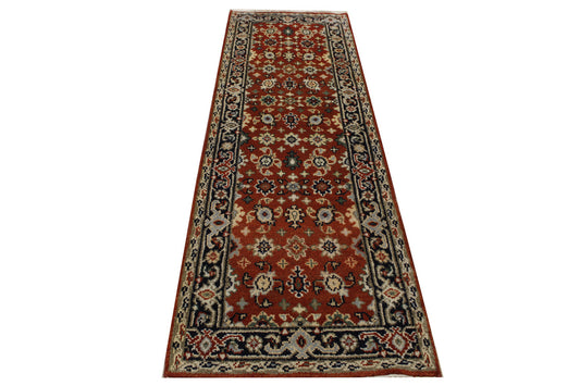 Tribal Indo Heriz Wool Hand Knotted 2.6x7.9 -w20308