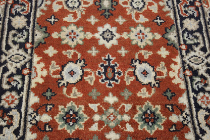 Tribal Indo Heriz Wool Hand Knotted 2.6x7.9 -w20308