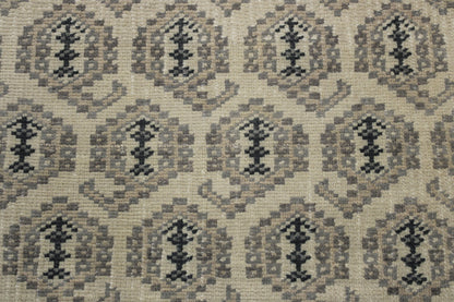 Oushak Whitewash Kerman Design Wool Hand Knotted 2.9x8.2 -w20045