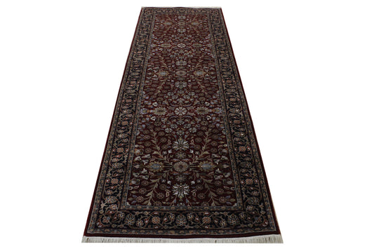 Traditional Fine Heraki Wool/Silk Hand Knotted 2.9x8.4 -w20229