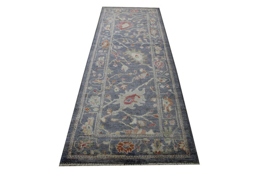 COushak Colorful Chobie Wool Hand Knotted 2.9x8.2 -w2100