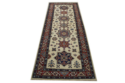 Tribal Super Kazaak Wool Hand Knotted 2.9x7.8 -b-130