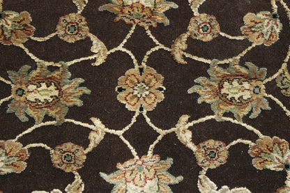 Traditional Agra High-low Wool/Silk Hand Knotted 2.6x8.0 -w2358