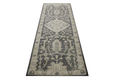 Oushak Whitewash Chobie Wool Hand Knotted 2.8x7.9 -b-131