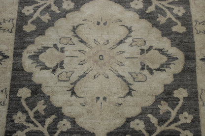 Oushak Whitewash Chobie Wool Hand Knotted 2.8x7.9 -b-131