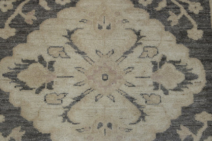 Oushak Whitewash Chobie Wool Hand Knotted 2.8x7.9 -b-131