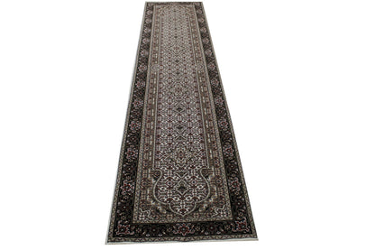 Traditional Mir Design Wool Hand Knotted Rug 2.8x11.10 -w2361