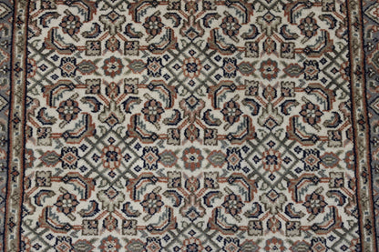 Traditional Fine Mir Design Wool Hand Knotted Rug 2.7x11.0 -w20008