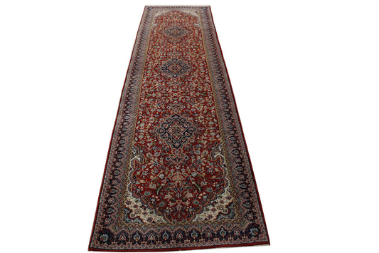 Traditional Tabriz Design Wool Hand Knotted Rug 2.11x11.2 -w2289