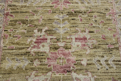 Oushak Chobie Whitewash Wool Hand Knotted Rug 2.7x11.7 -w2109