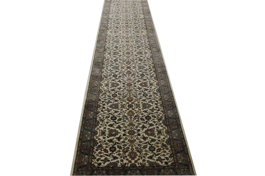 Traditional Fine Mashada Wool Hand Knotted Rug 2.10x12.9 -w20016