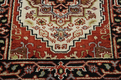 Tribal Heriz Wool Hand Knotted Rug 2.7x11.9 -w20288