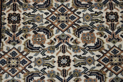 Traditional Indo Bidjar Wool Hand Knotted Rug 2x4 - w2182