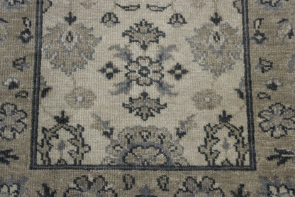 Oushak White wash Zigler Design Wool Hand Knotted Rug 2x4 - w5010