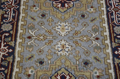 Tribal Indo Heriz Wool Hand Knotted 2.5x5.6 -w20295
