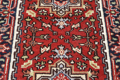 Tribal Indo Heriz Wool Hand Knotted 2.7x6.0 -w20319