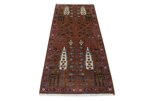 Tribal Indo Heriz Wool Hand Knotted 2.6x5.10 -w20307