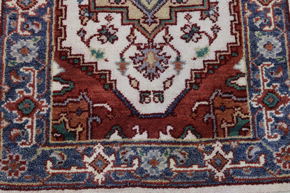 Tribal Indo Heriz Wool Hand Knotted 2.7x6.1 -w20297