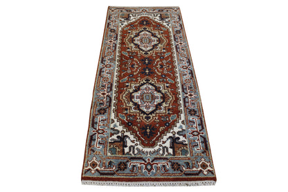 Tribal Indo Heriz Wool Hand Knotted 2.5x5.10 -w20303