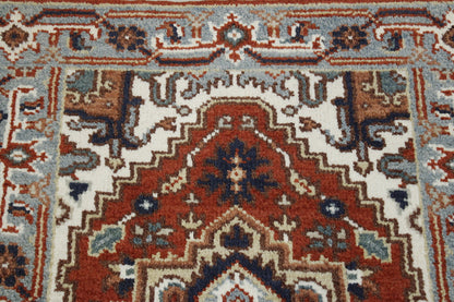 Tribal Indo Heriz Wool Hand Knotted 2.5x5.10 -w20303