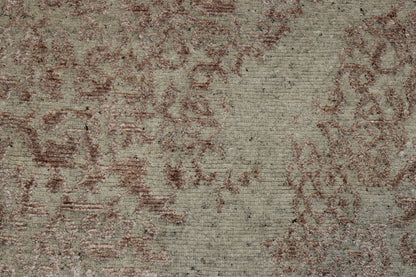 Transitional Abstract Broken Design Wool/Silk Hand Knotted 2.0x6.0 -w2036