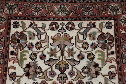 Traditional Indo Herati Wool Hand Knotted 2.4x4.9 -w2171