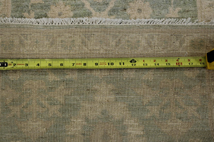 Oushak Whitewash Chobie Wool Hand Knotted Rug 2.0x6.4 -b-126