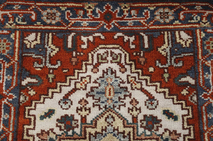 Tribal Indo Heriz Wool Hand Knotted 2.6x6.0 -w20315